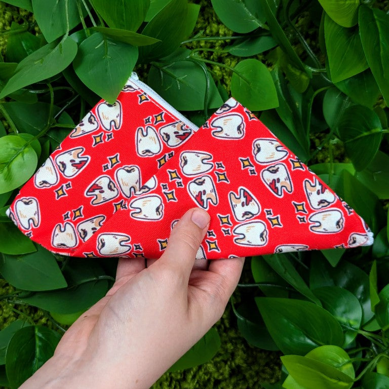 Teeth Patterned Pencil Pouch