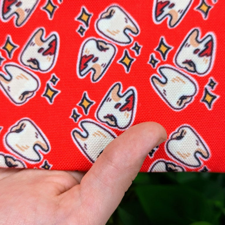 Teeth Patterned Pencil Pouch