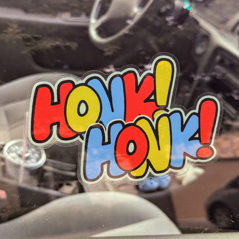 Honk Honk Window Sticker