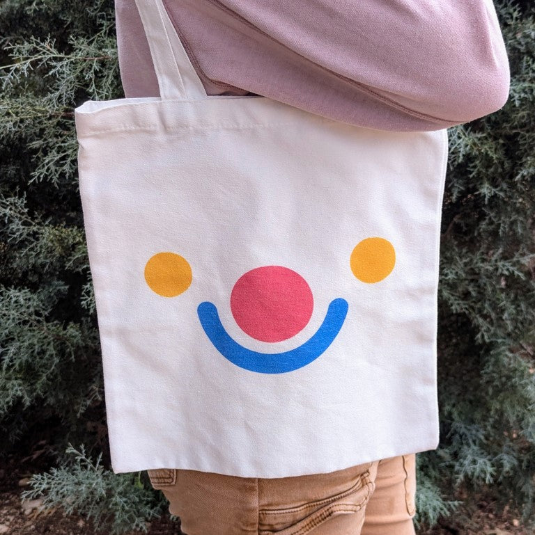 Silly Clown Face Tote Bag