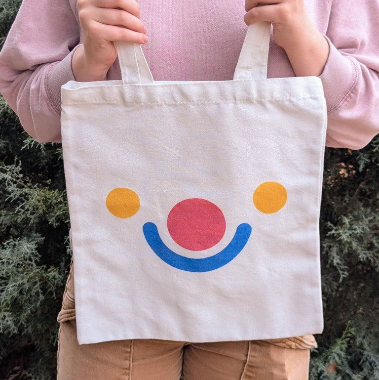 Silly Clown Face Tote Bag