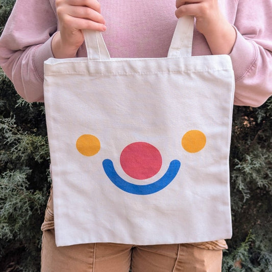 Silly Clown Face Tote Bag