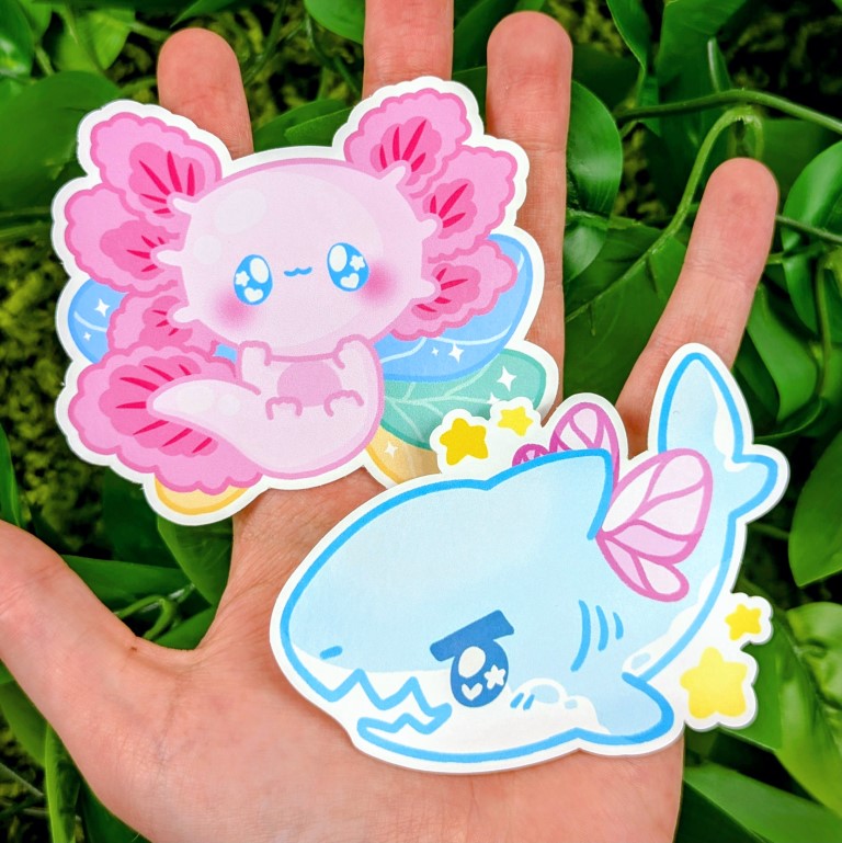 Fairy Friends Collab Enamel Pin and Sticker Set!