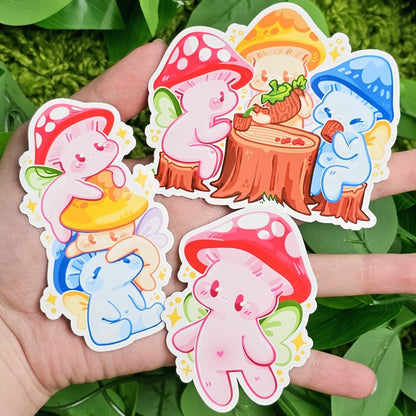 Mushroom Fairy Stickers!