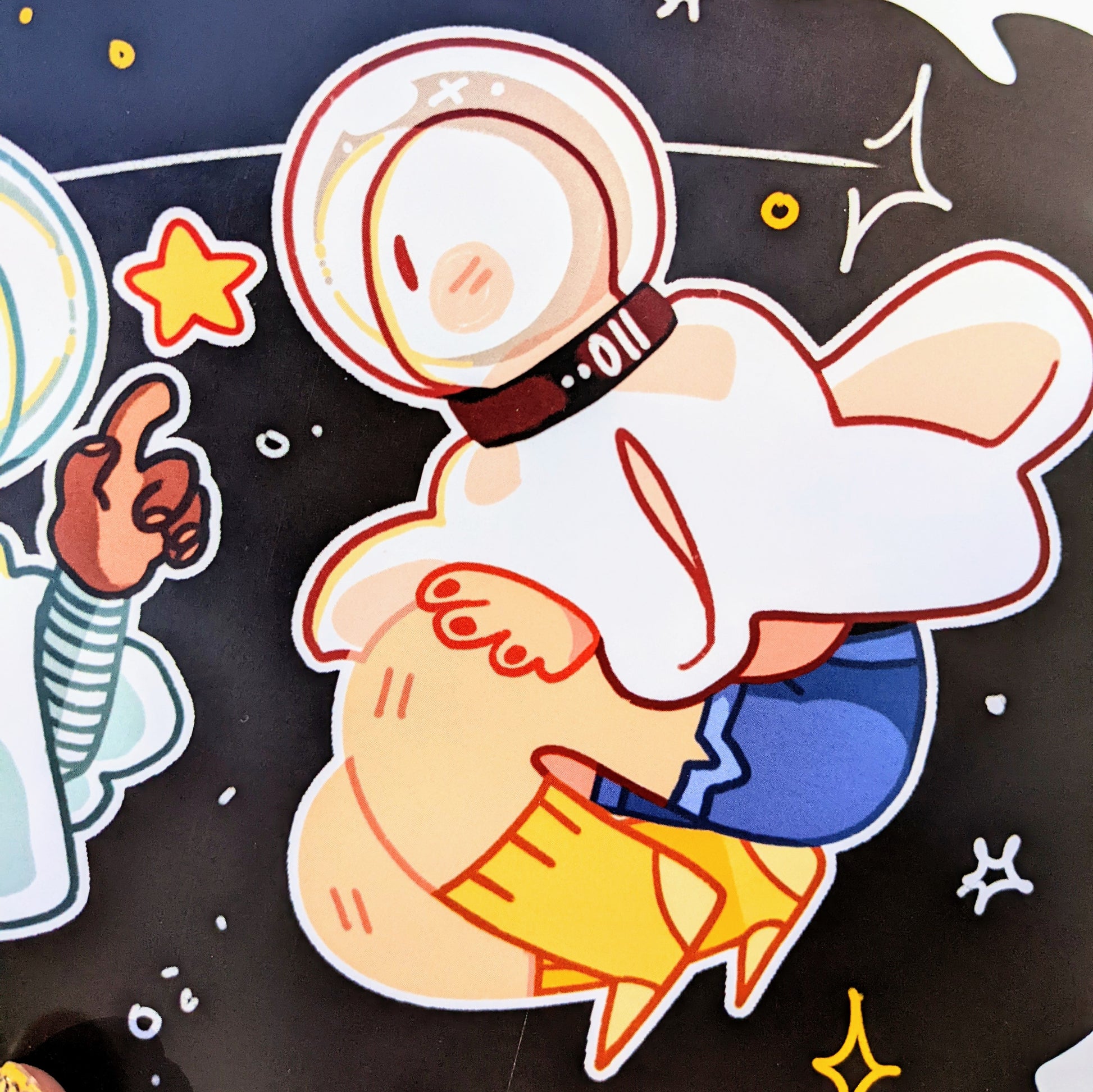 Space Ghosts Duo Large Reusable Sticker Book – Milky Tomato