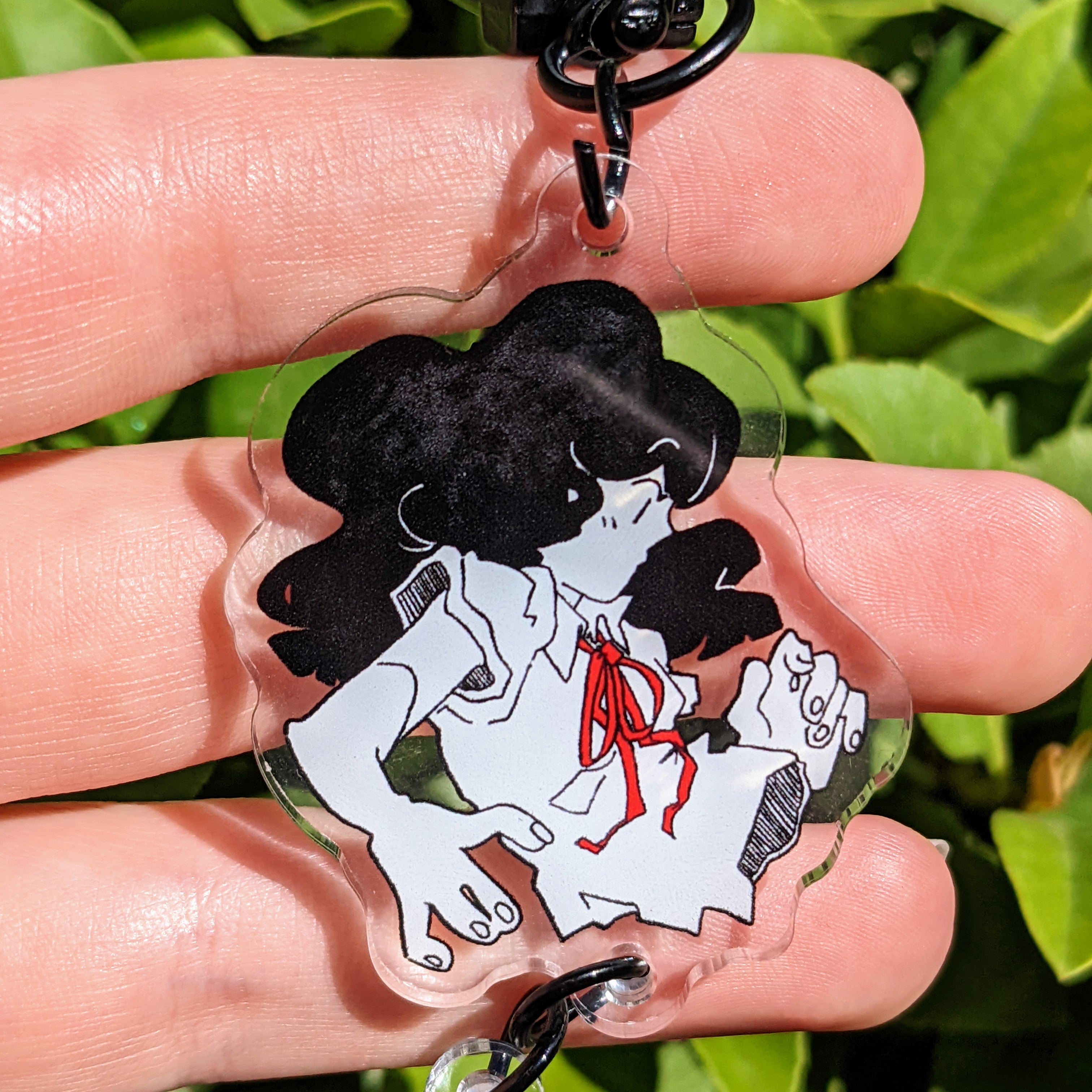 Split Girl Linked Keychain