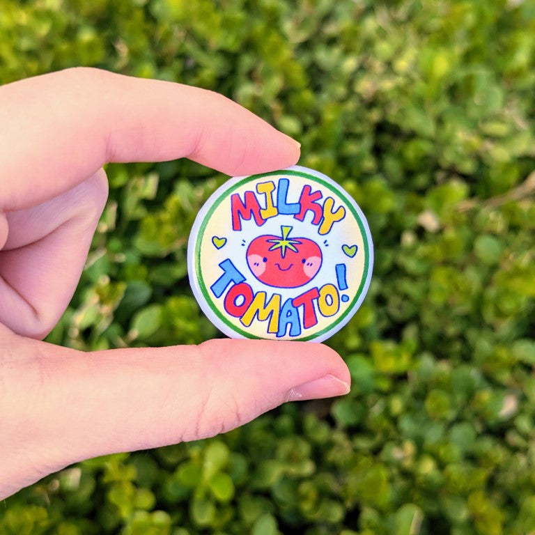 Milky Tomato Logo Buttons