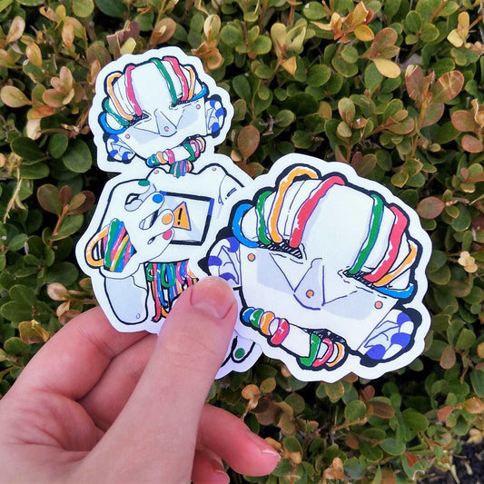 Colorful Robot Sticker